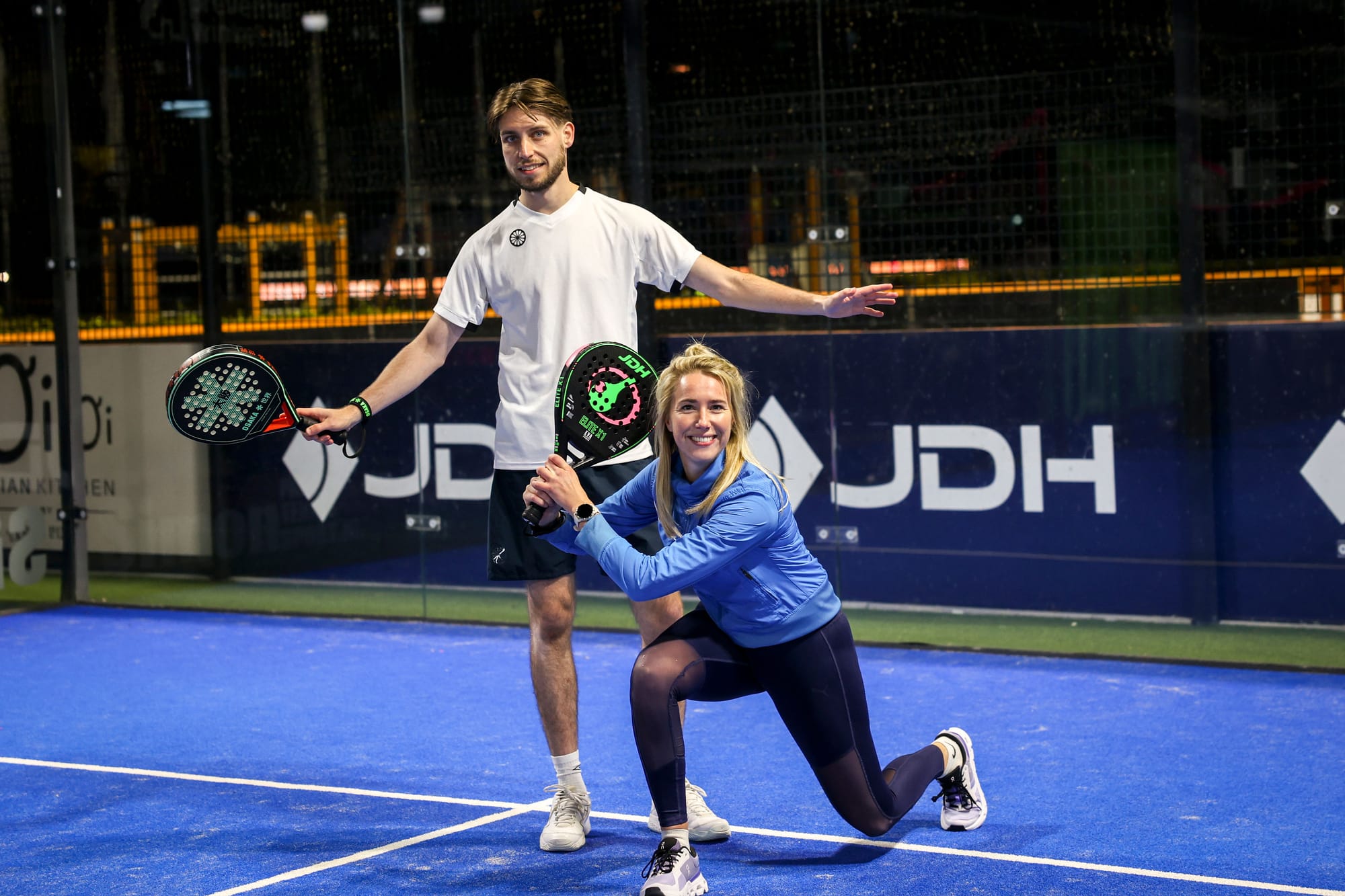 Sportief daten op de padelbaan